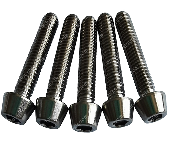 Aerospace Titanium Taper Head Screws