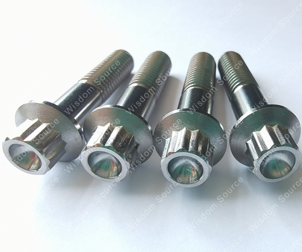 Titanium 12 Points Flange Head Bolts for Motorcycle